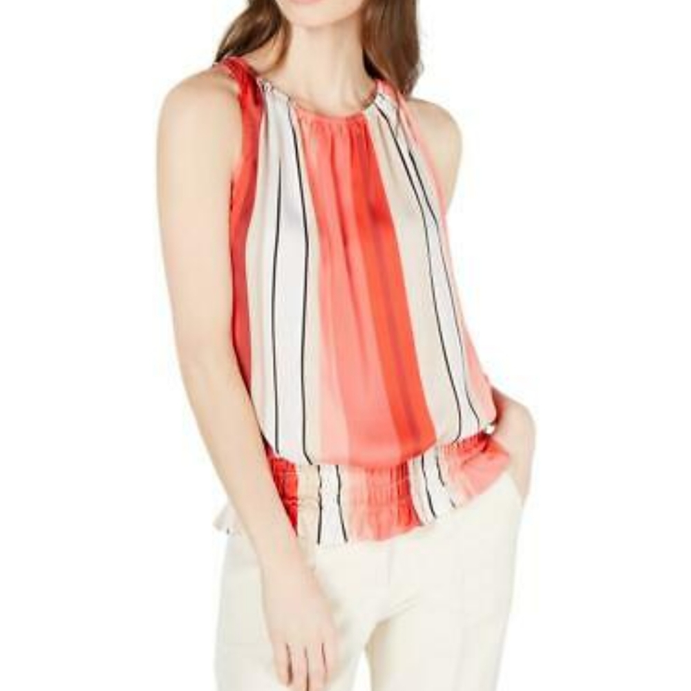NWT Alfani Satin Sleeveless Blouse